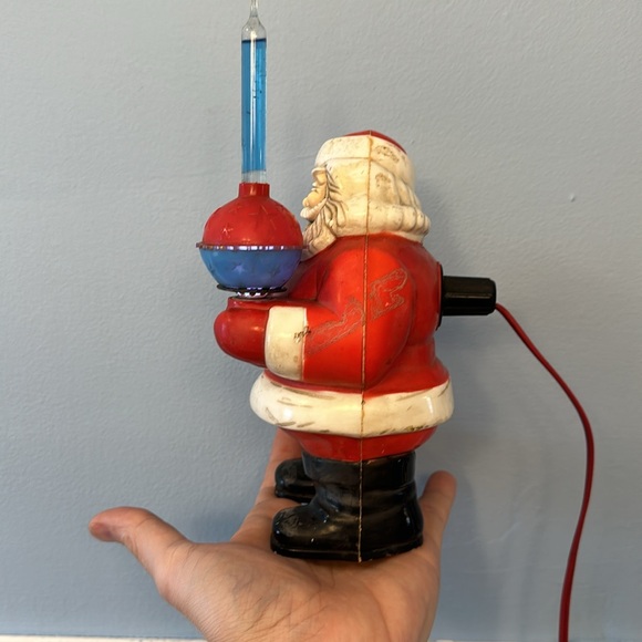 Vintage 1940's Royal Electric Christmas Santa Claus Holding C-7 Bubble Light. - Picture 4 of 16